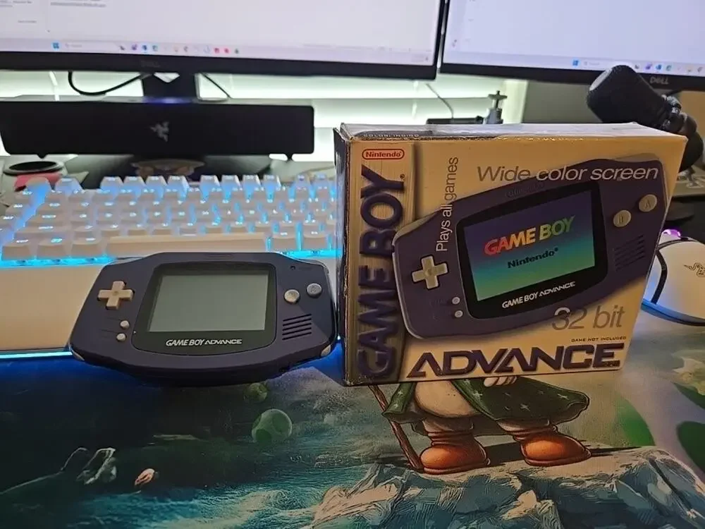Indigo Nintendo Game Boy Advance System CIB, Works, Good Condition